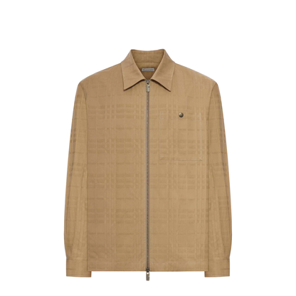 MAYFEYR - Burberry - Check Cotton Zip-Up Shirt - 8121988