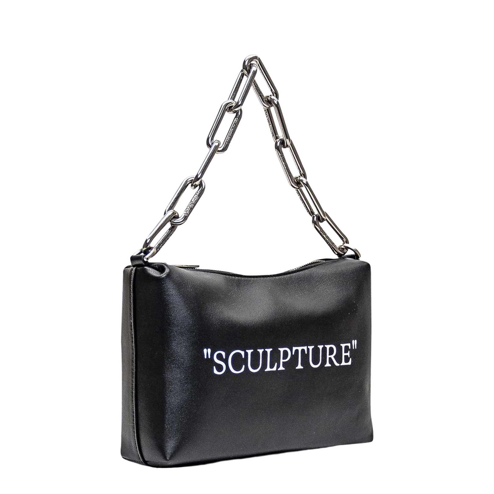 Logo Print Leather Tote Bag