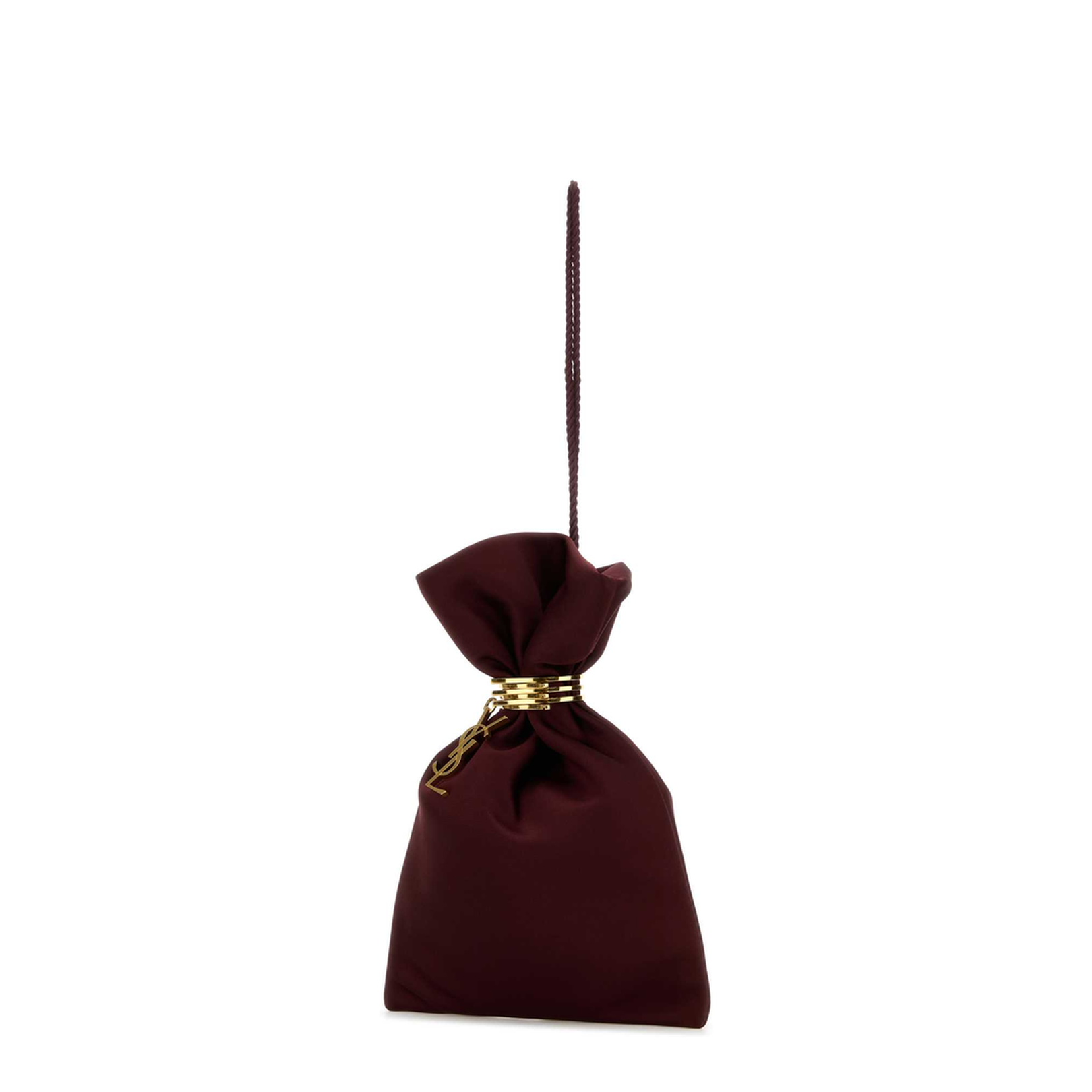 Burgundy Satin Handbag