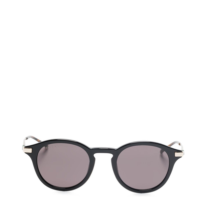 Round Frame Sunglasses in Black