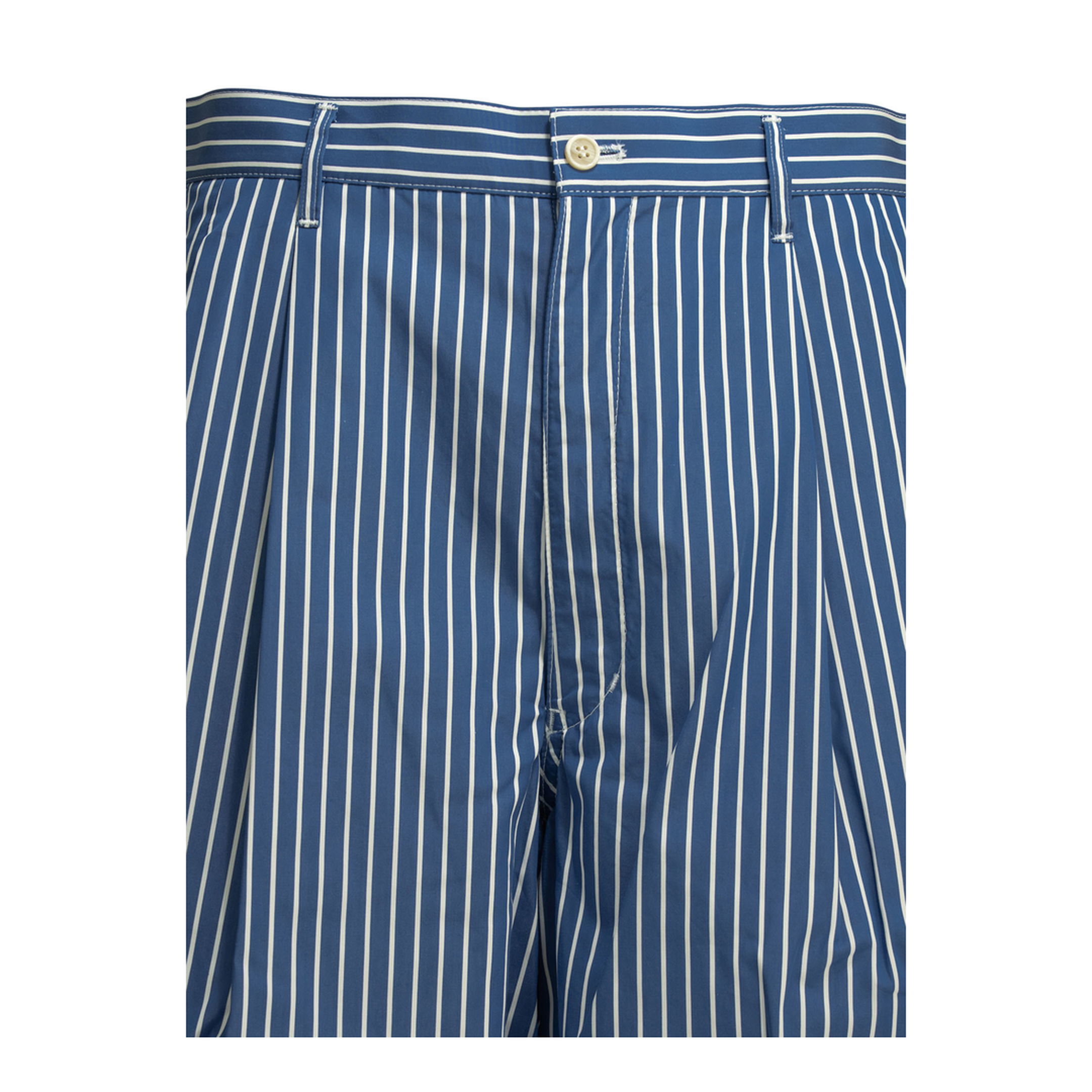 MAYFEYR - Comme Des Garcons - Striped Formal Shorts - FQP506S261BLUESTRIPE