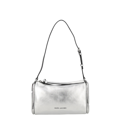 The Scene Small Metallic Leather Shoulder Bag - Silver