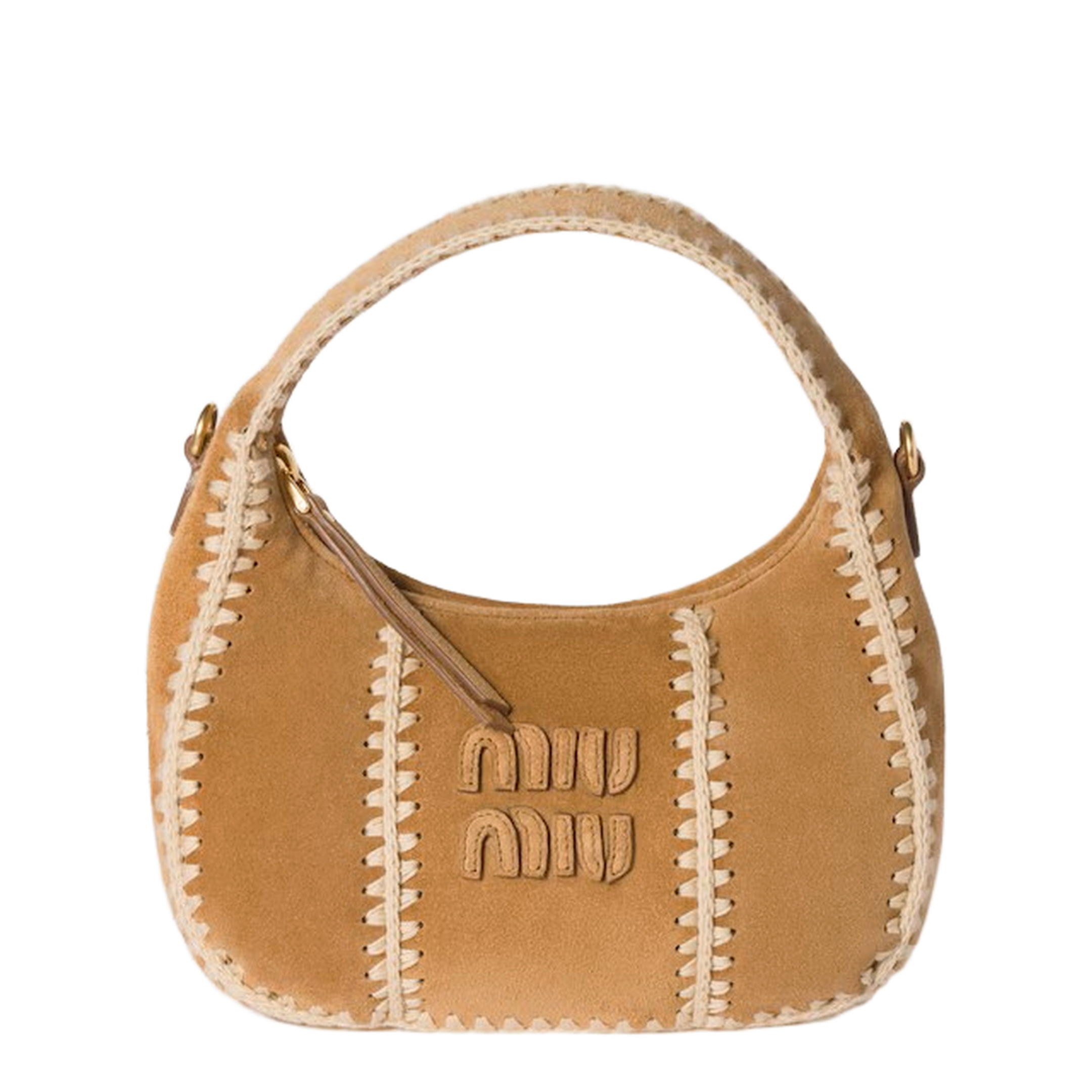 Beige Suede Handbag
