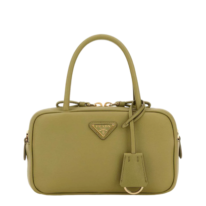 Sage Green Leather Handbag