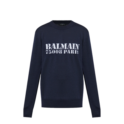 Wool Sweater with Logo