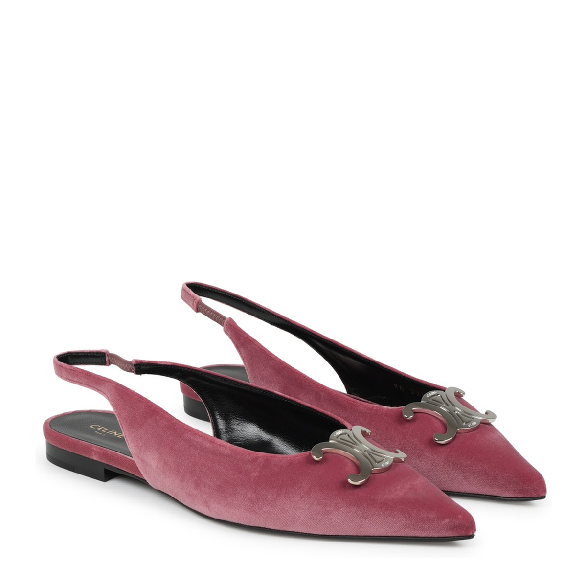 MAYFEYR - Celine - Alma Triomphe Velvet Flat Slingback - 358012175C24RW