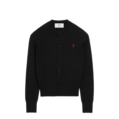 Black Wool Cardigan