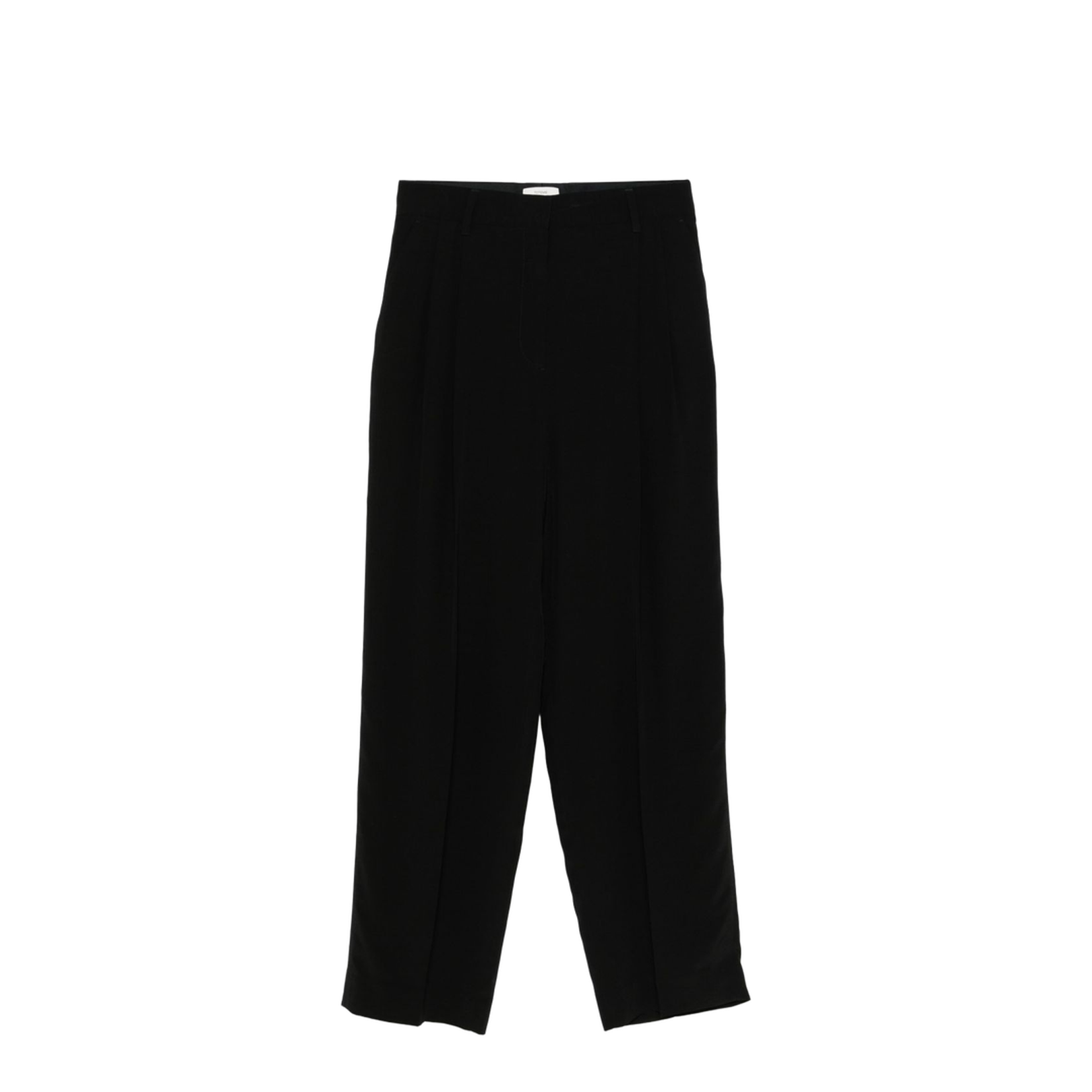 Double-Pleat Straight Trousers