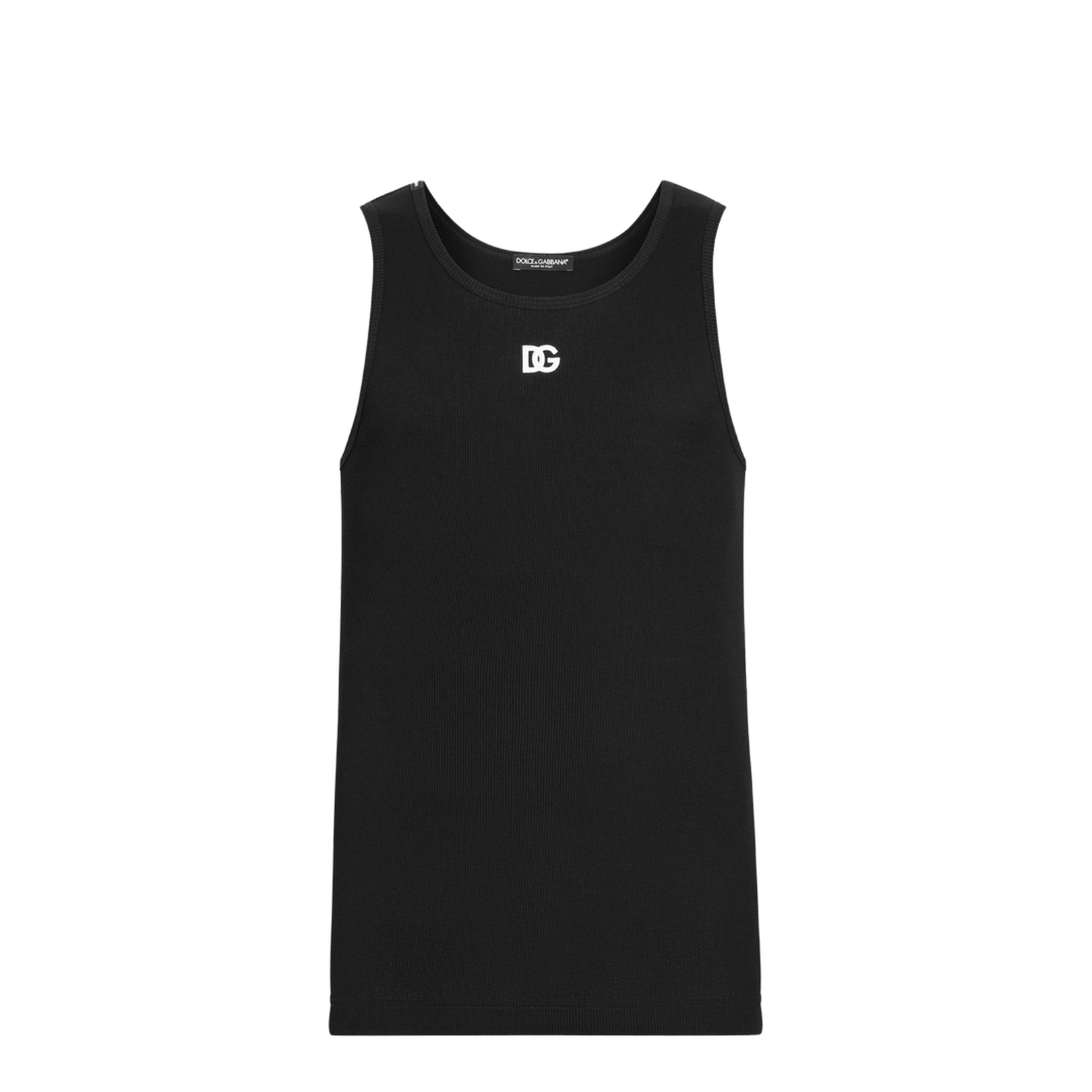 Cotton Tank Top with Embroidery