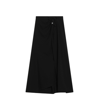 Draped Tailored Skirt
