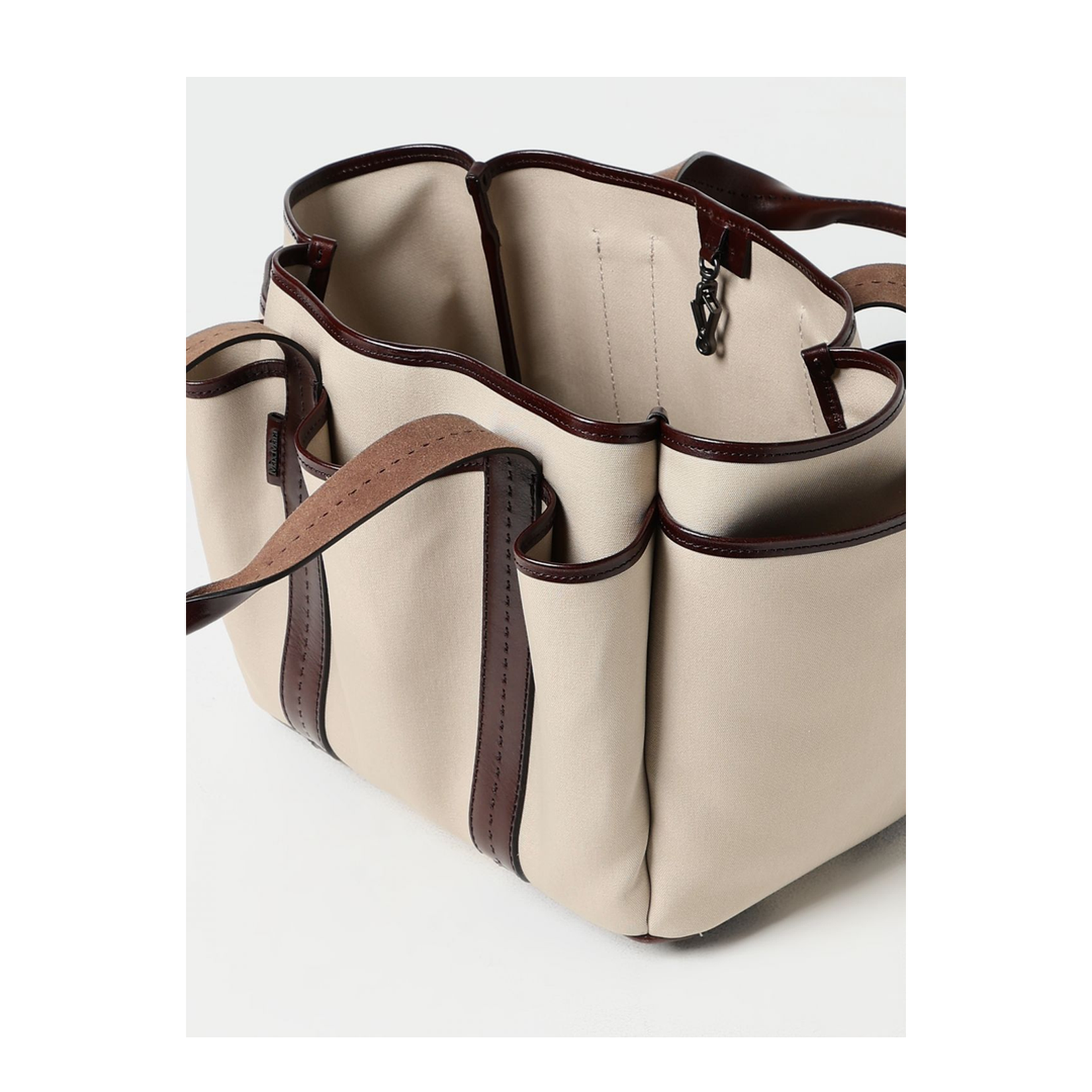 Handbag with Dual Handles and Storage Pockets