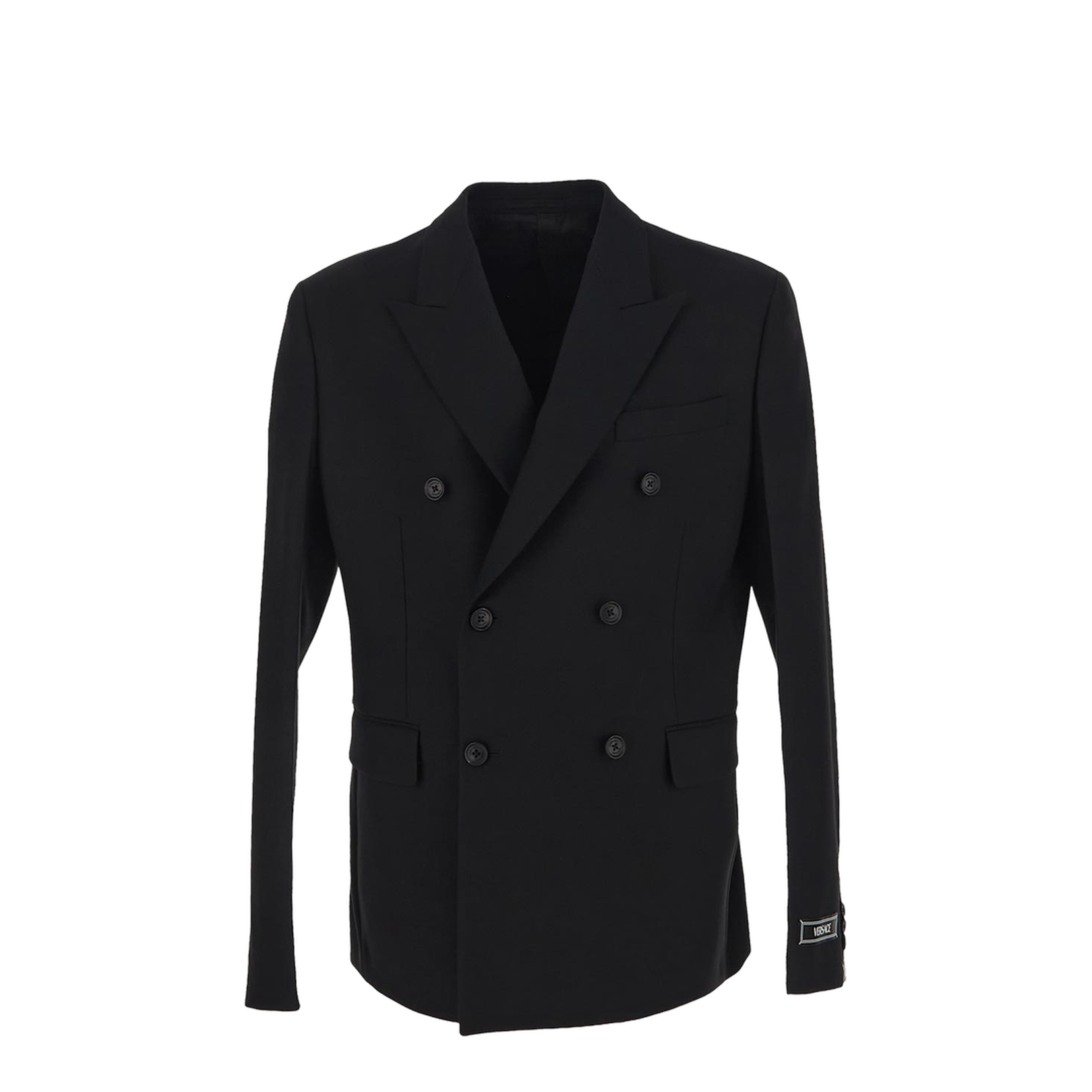 Formal Jacket Wool Fabric - Black