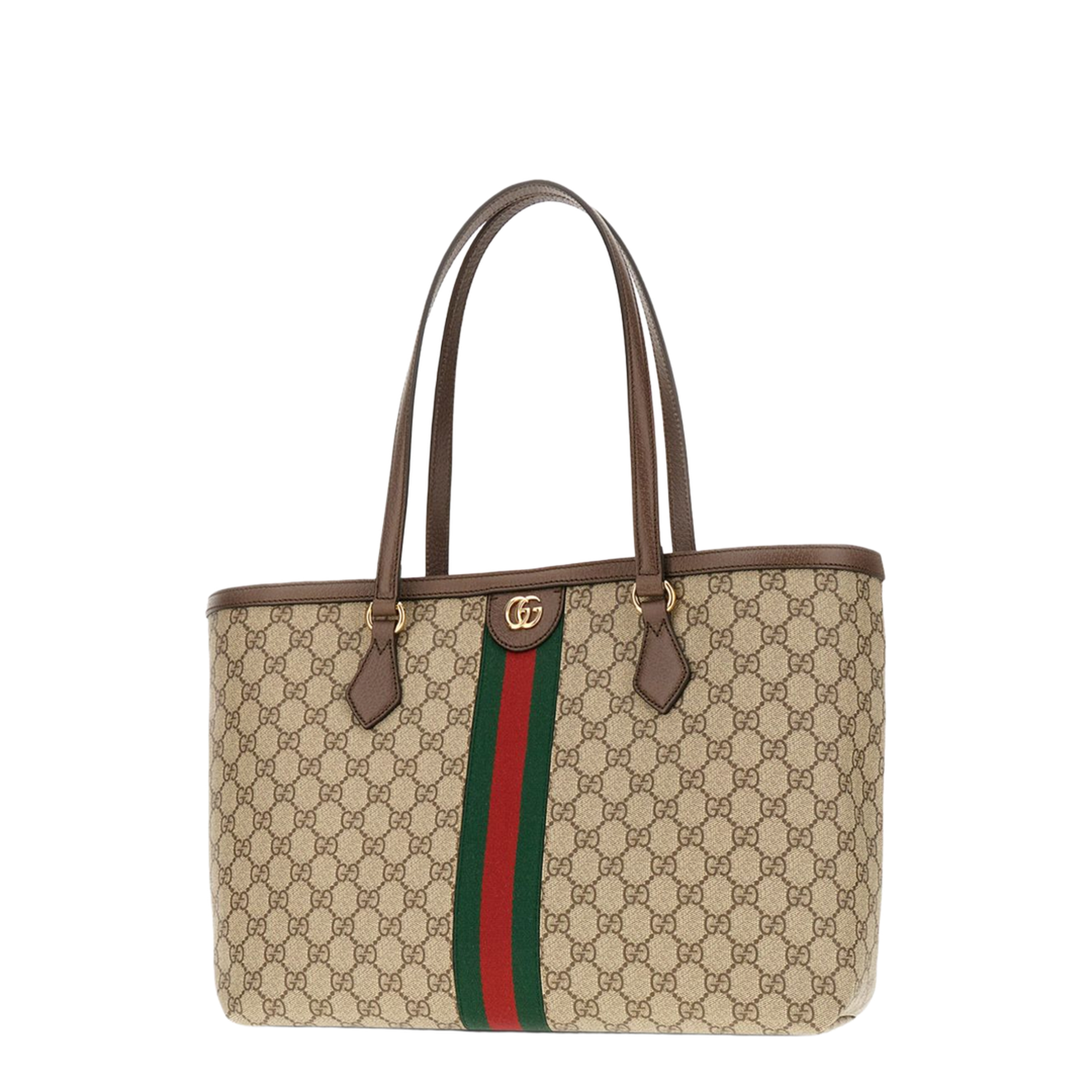 Ophidia Gg Middle-Sized Tote Bag Brown