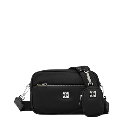 Medium Recycled Nylon Crossbody - Black