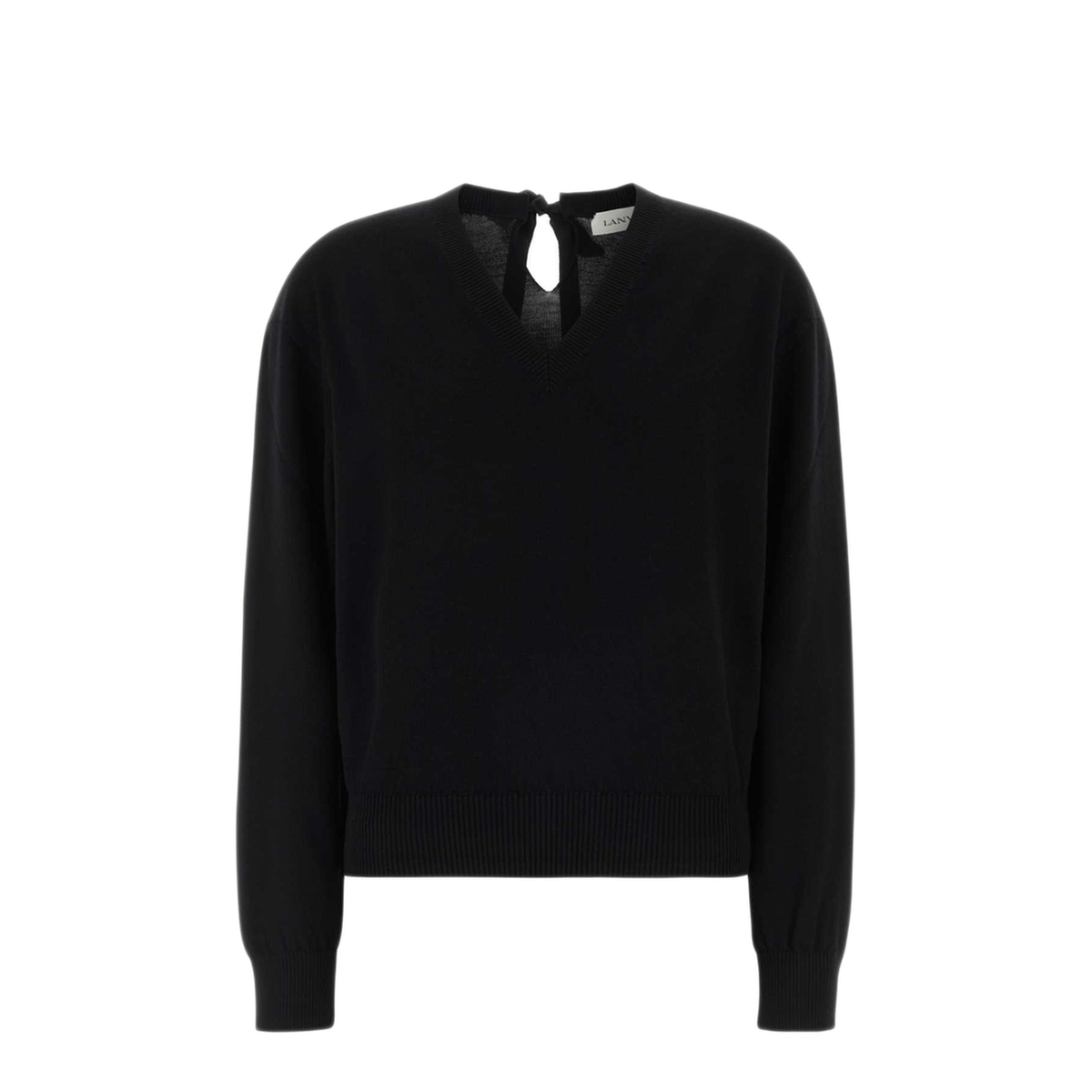 MAYFEYR - Lanvin - V Neck Knot Detail Sweater - RWPO0027K101A2610