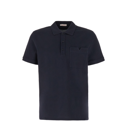 Navy Blue Piquet Polo Shirt