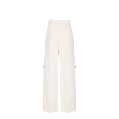 White Cotton Trousers