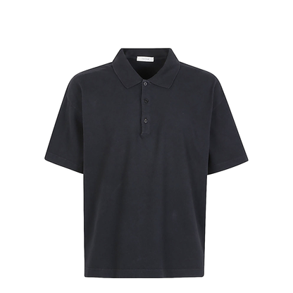 Black Oversized Polo Shirt