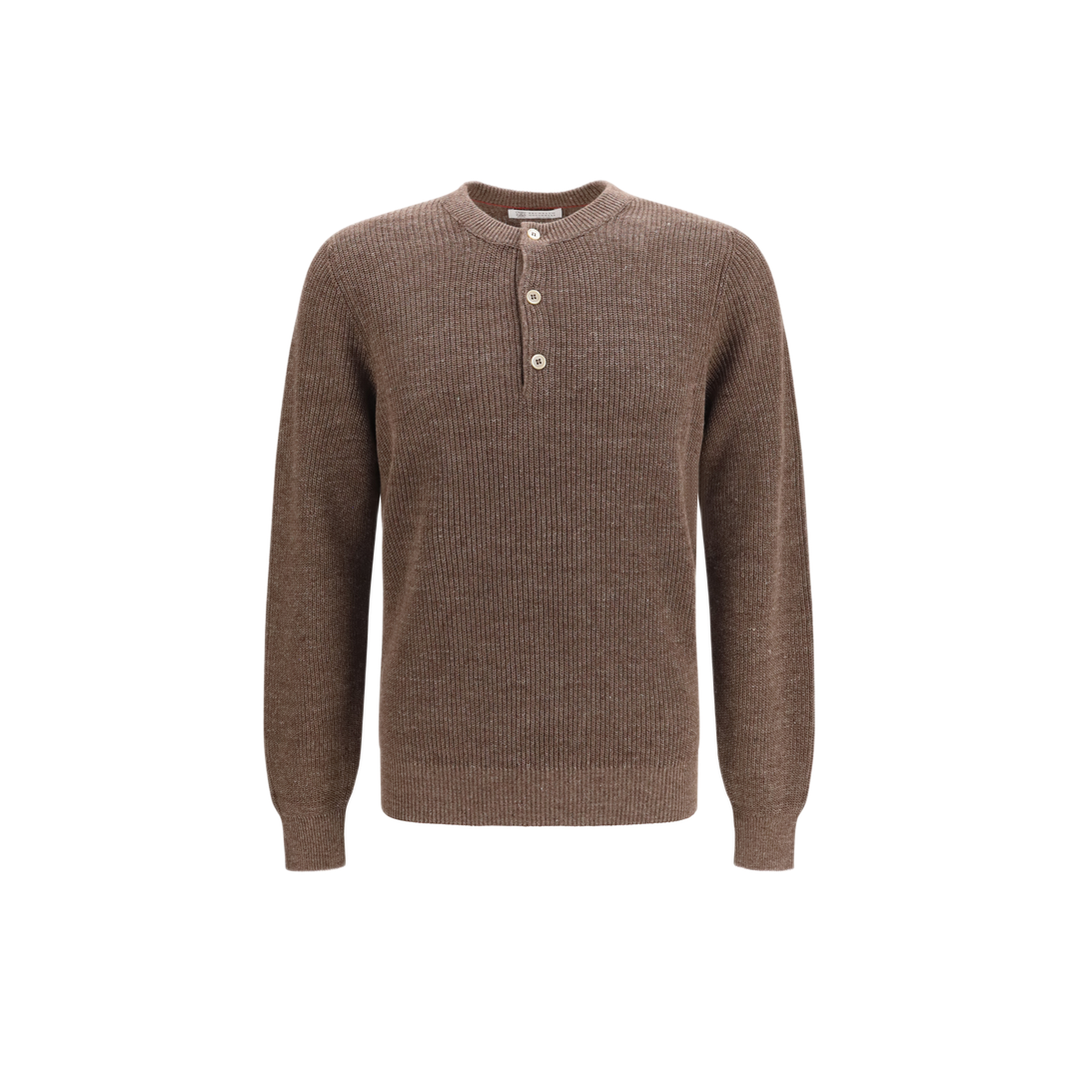 MAYFEYR - Brunello Cucinelli - Cotton And Linen Henley Sweater - M2L707711