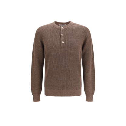 MAYFEYR - Brunello Cucinelli - Cotton And Linen Henley Sweater - M2L707711
