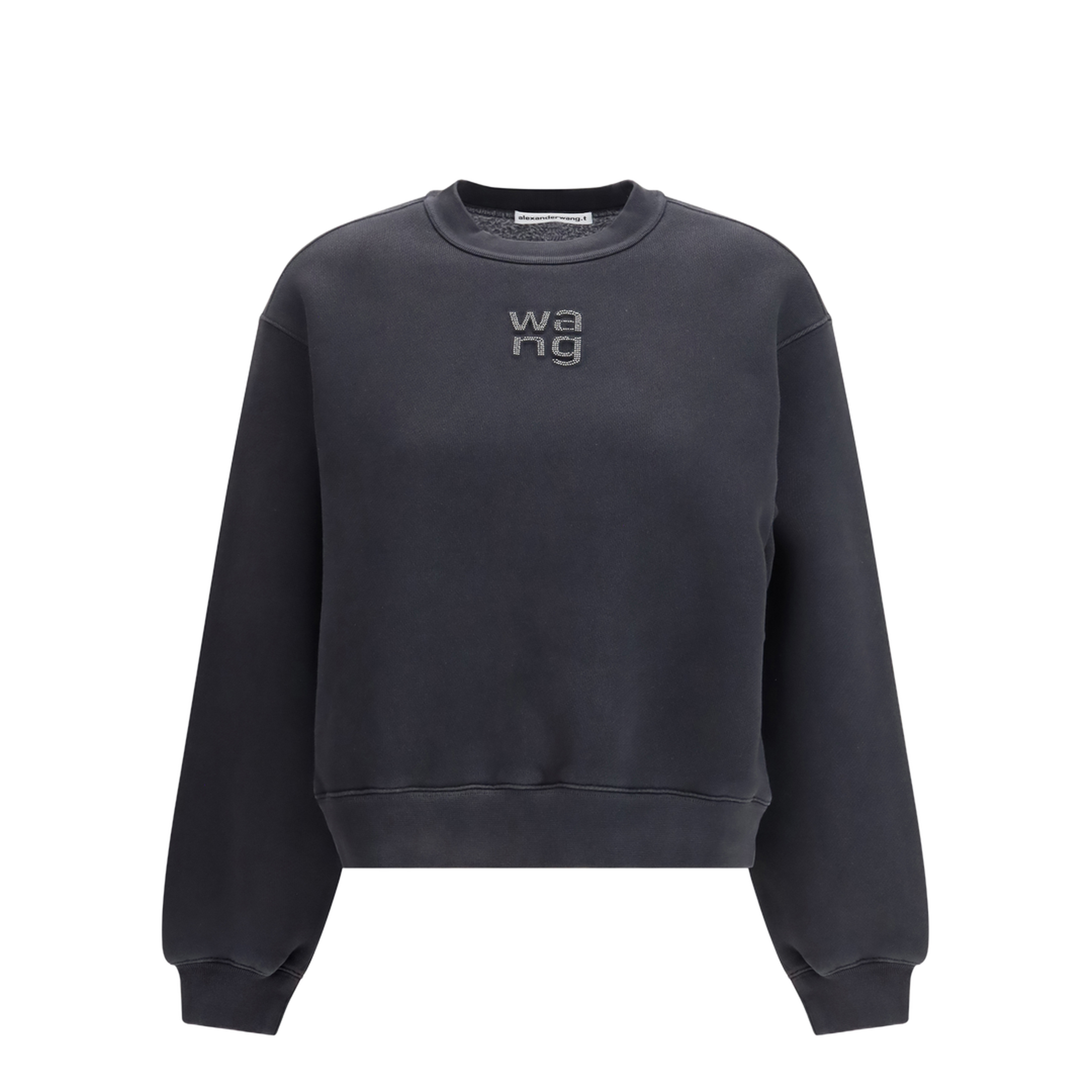 MAYFEYR - Alexander Wang - Crystal Hotfix Logo Sweatshirt - 4CC1261219
