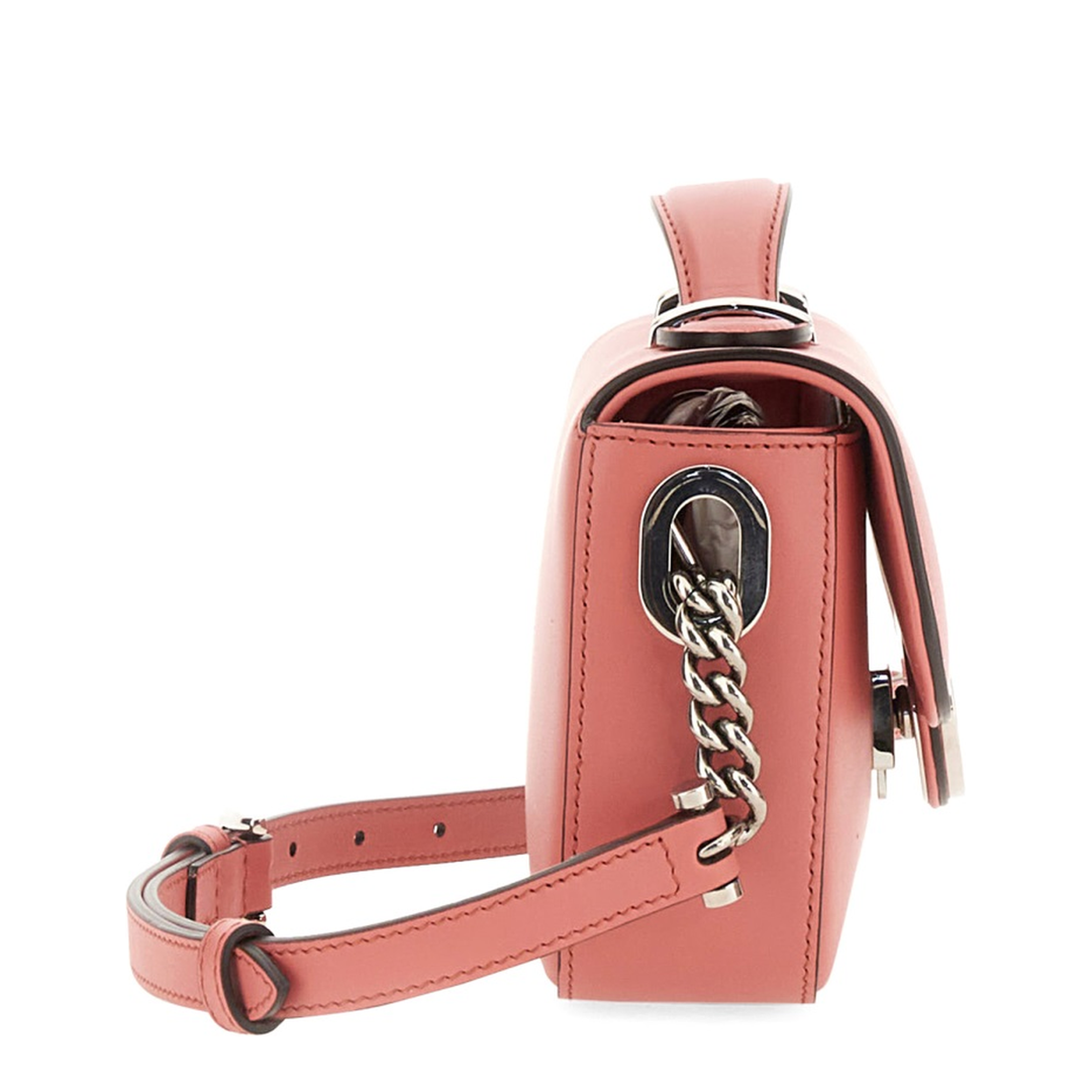 GG Milano Small Leather Crossbody Bags - Coral