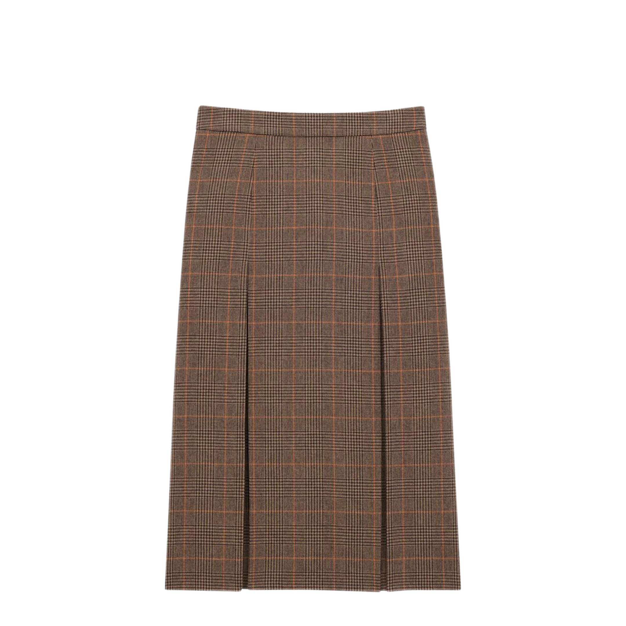 MAYFEYR -  - Midi Skirt In Wool And Cashmere Prince Of Wales - 831068Y3J45