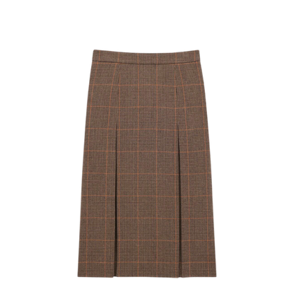 MAYFEYR -  - Midi Skirt In Wool And Cashmere Prince Of Wales - 831068Y3J45