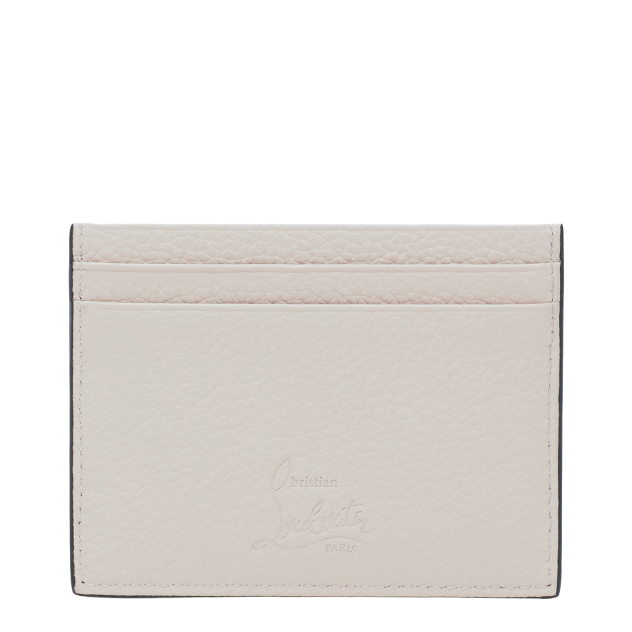 Kios Card Holder in Grained Calfskin and Spikes