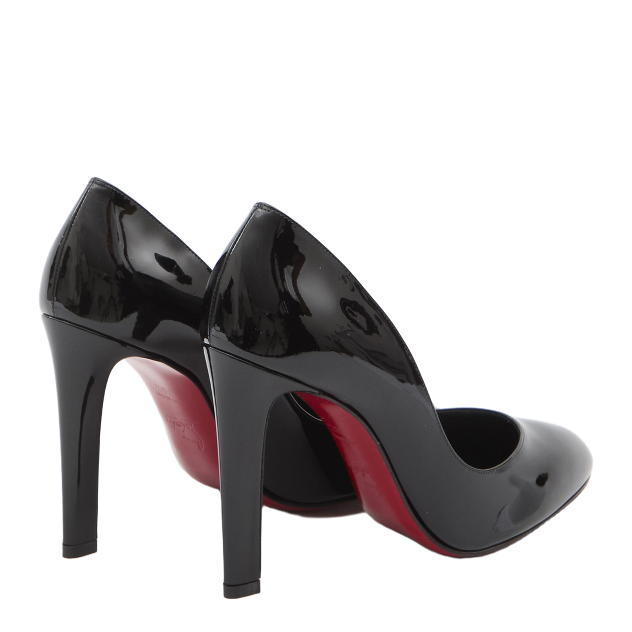 Black Patent Lamb Nappa Leather Pumps