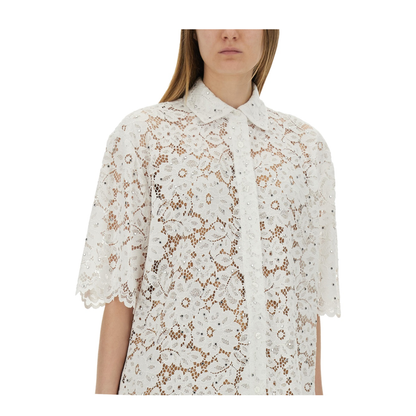 MAYFEYR - MICHAEL BY MICHAEL KORS - Floral Lace Shirt - MS540SXGTA100WHITE