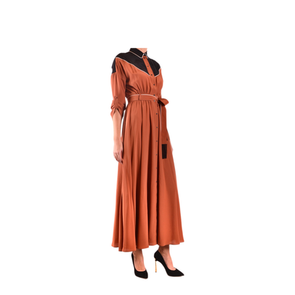 MAYFEYR - L.A L.A TEX - Dress Rust - 08222284450ITA