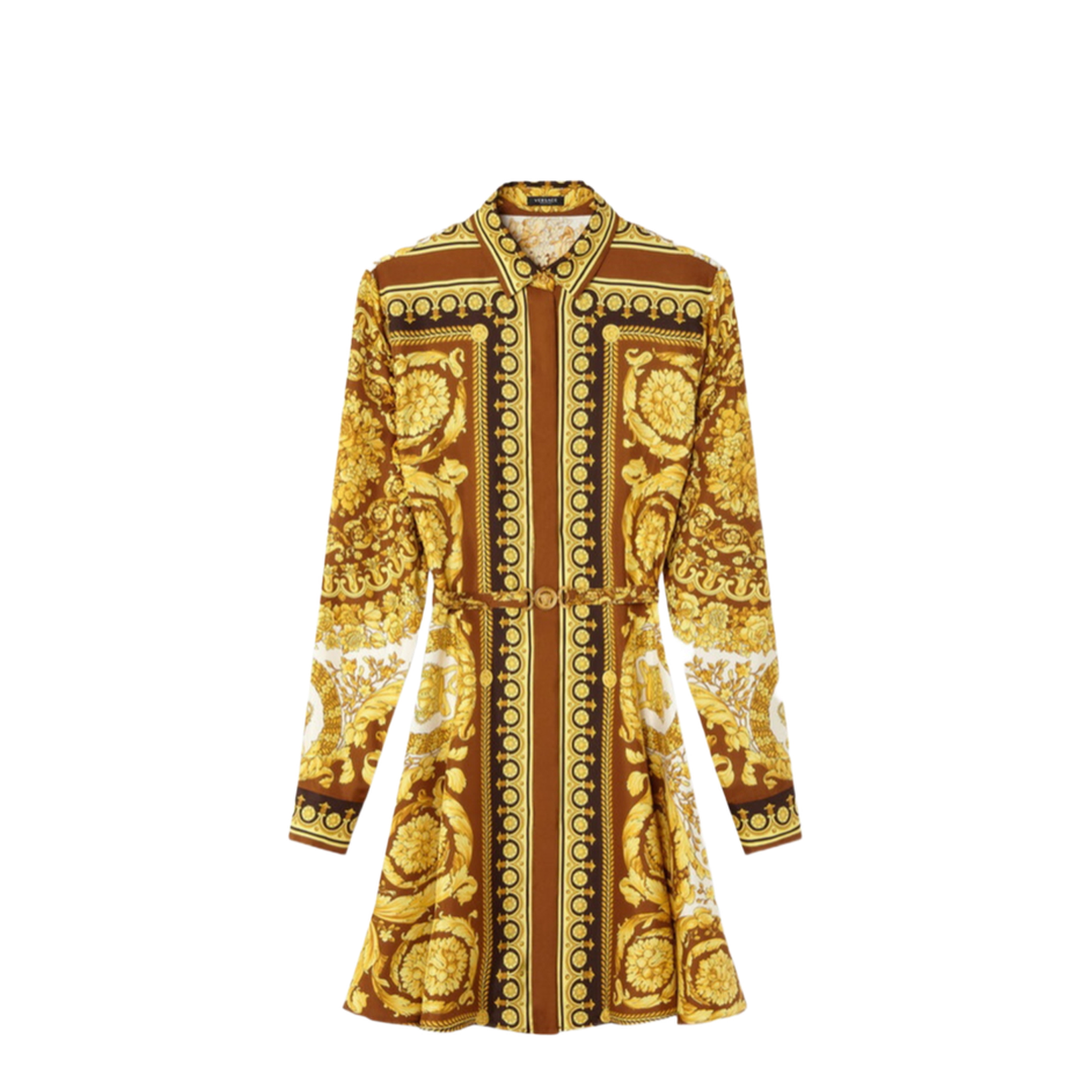 Printed Twill Shirt Dress