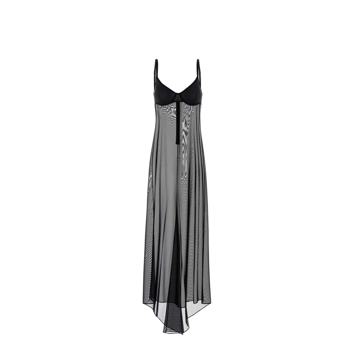 MAYFEYR - Balenciaga - Black Stretch Tulle Naked Dress - 857331TSR011000