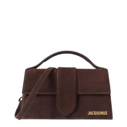 Le Grand Bambino Large Suede Calfskin Shoulder Bag - Clay