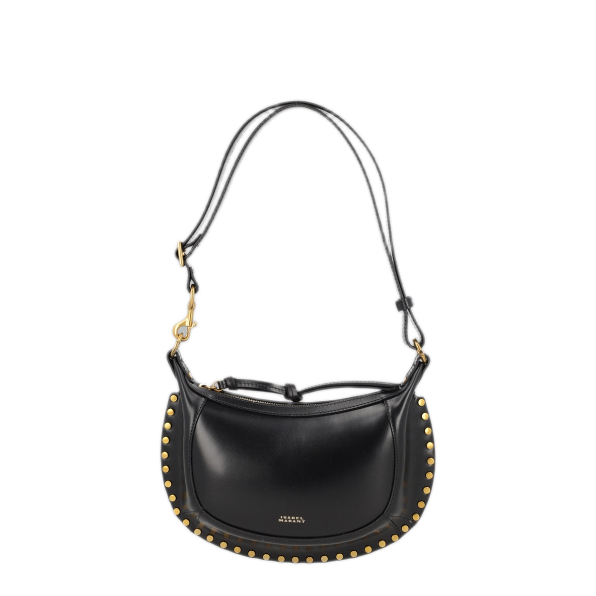 Oskan Moon Calfskin Shoulder Bag - Black