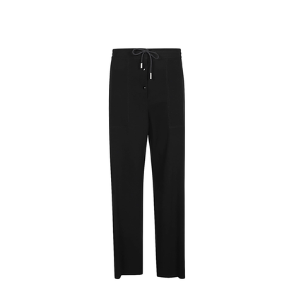 Drawstring Wool Trousers