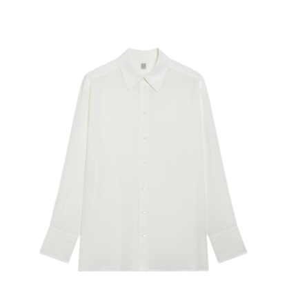 MAYFEYR - Toteme - White Silk Crêpe De Chine Shirt - 263-WRT0891FB0115059