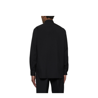 Lightweight Wool Gabardine Shirt