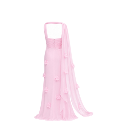 MAYFEYR - Self Portrait - Georgette Dress With Scarf - SS26258XPPINK