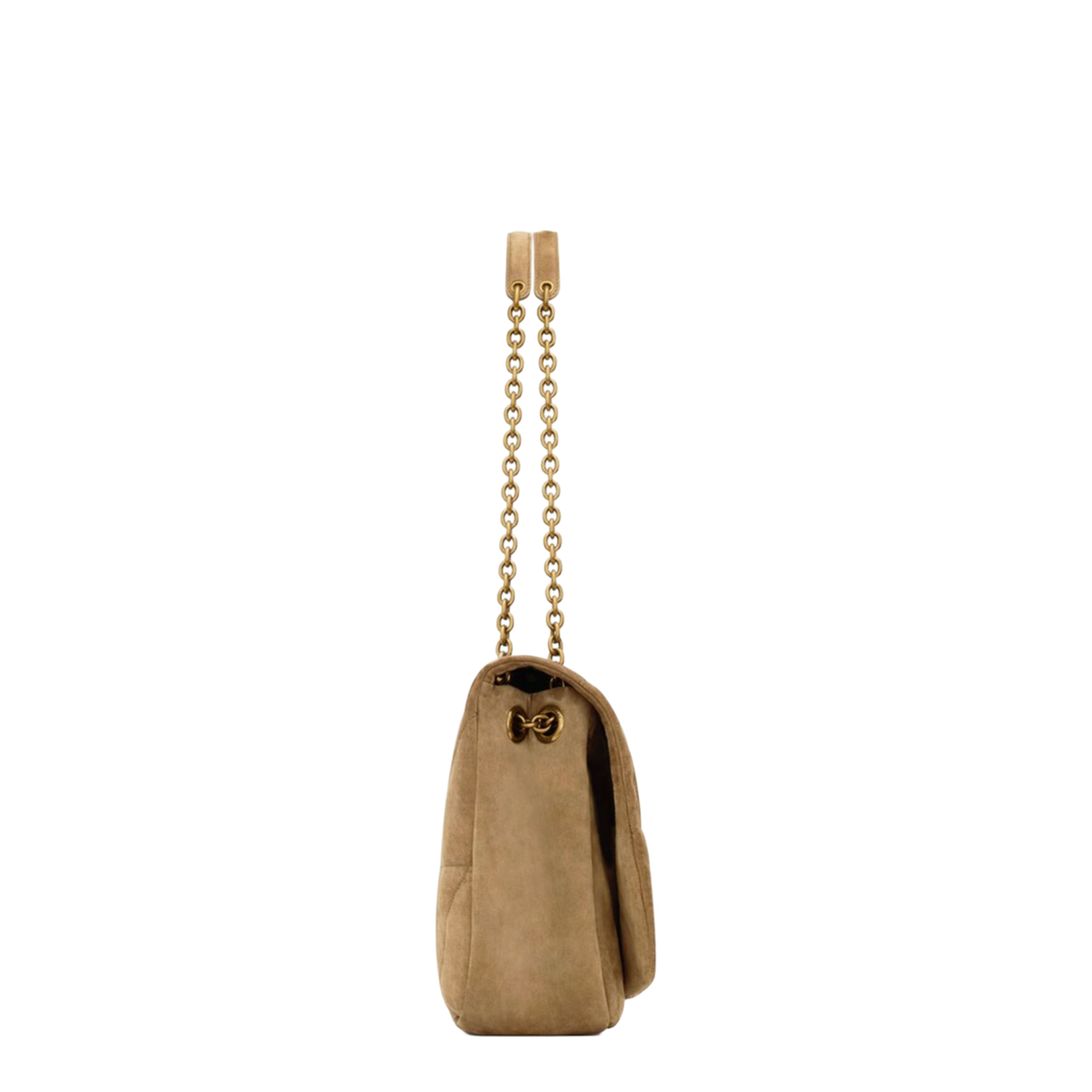 Jamie Medium Suede Shoulder Bags - Tan