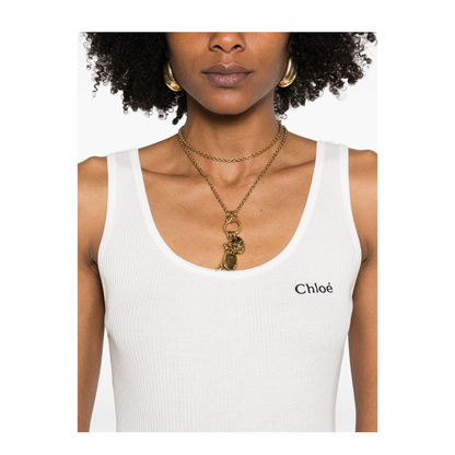 MAYFEYR - Chloè - Logo Cotton Top - CH25SJH121180101