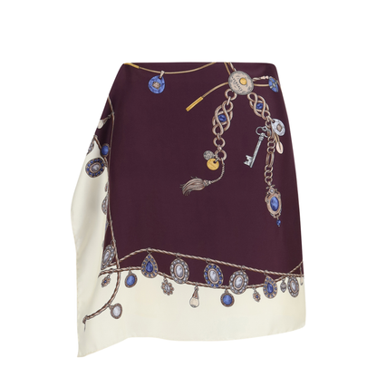 MAYFEYR - Versace - Printed Silk Twill Mini Skirt - 10258201A18636