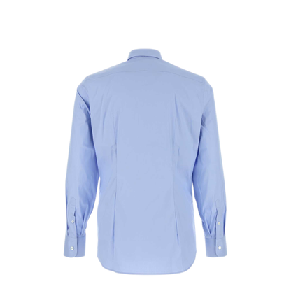 MAYFEYR - Prada - Light Blue Stretch Poplin Shirt - UCM608SOOO10HTF0012