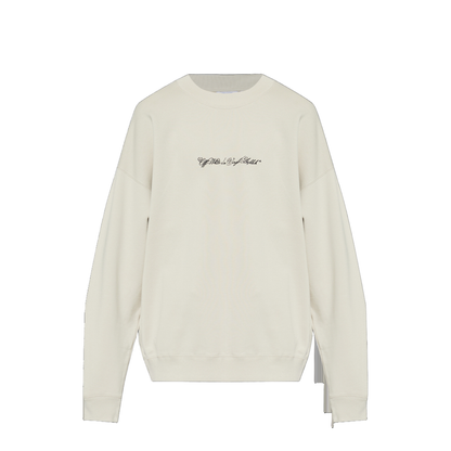 MAYFEYR - Off-White - Sweatshirt With Embroidered Logo - 44MBA054S26F001270