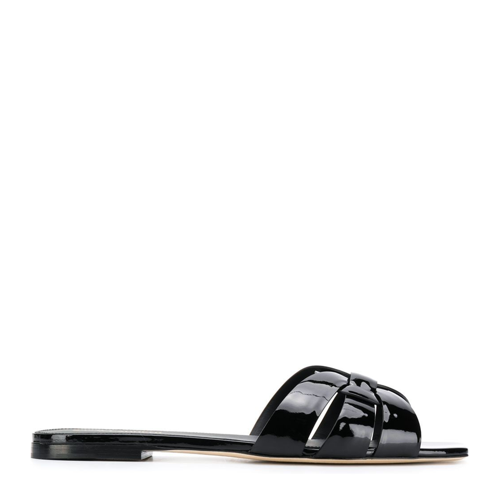 Tribute Mules in Patent Leather
