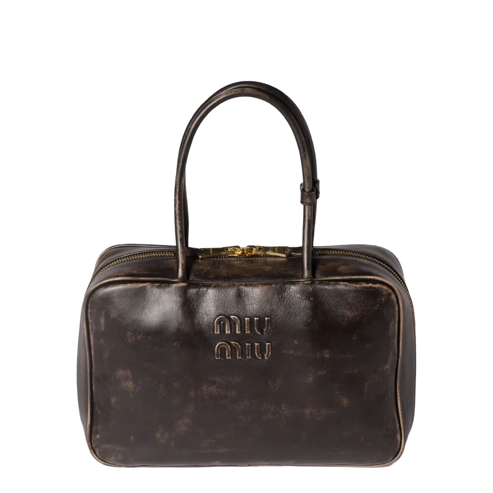 Beau Vintage-Effect Nappa Leather Bag