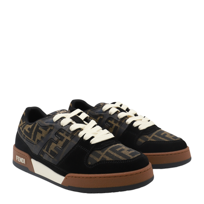 Match Sneaker in Black/Tabacco FF Jacquard