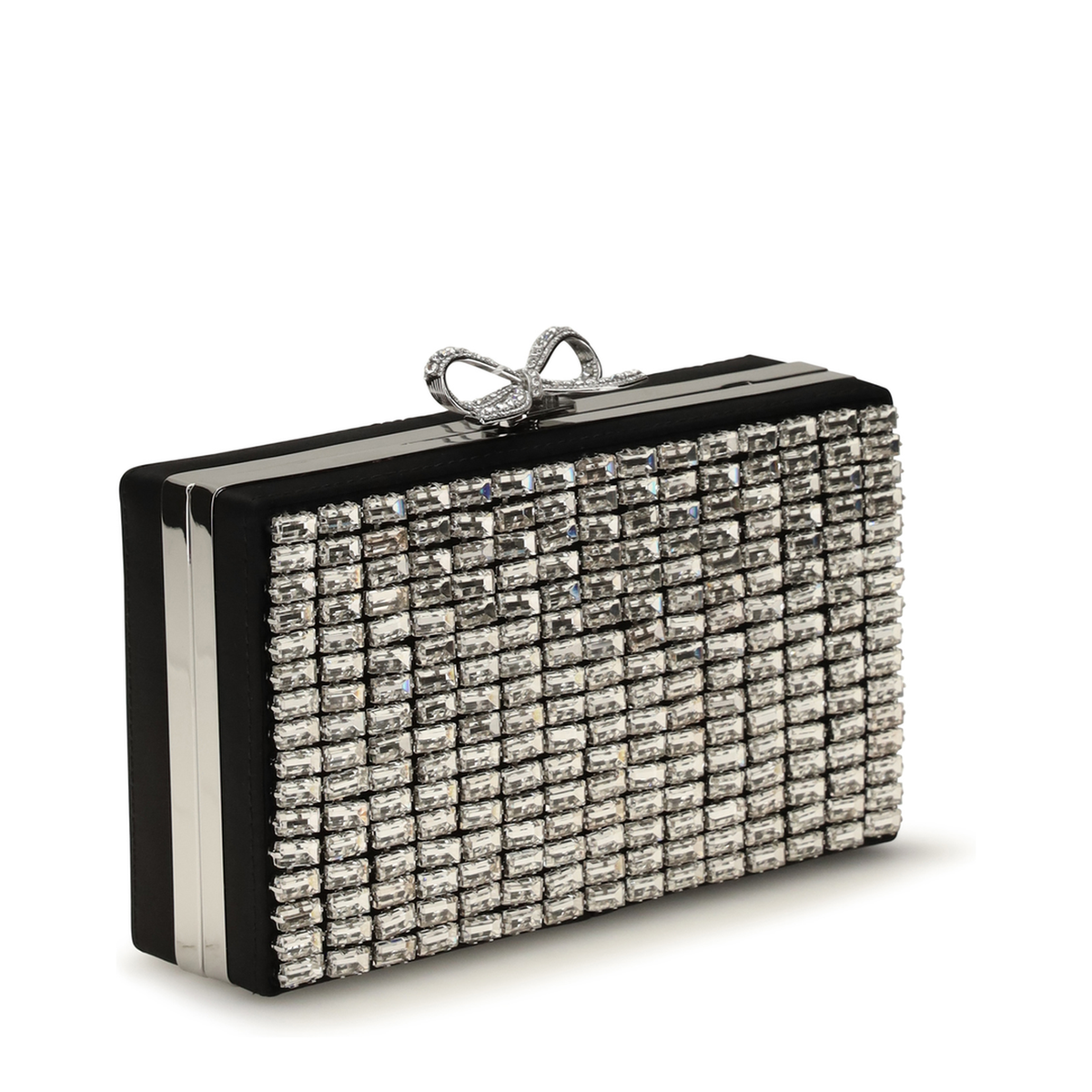 AQUA Crystal Clutch - Silver