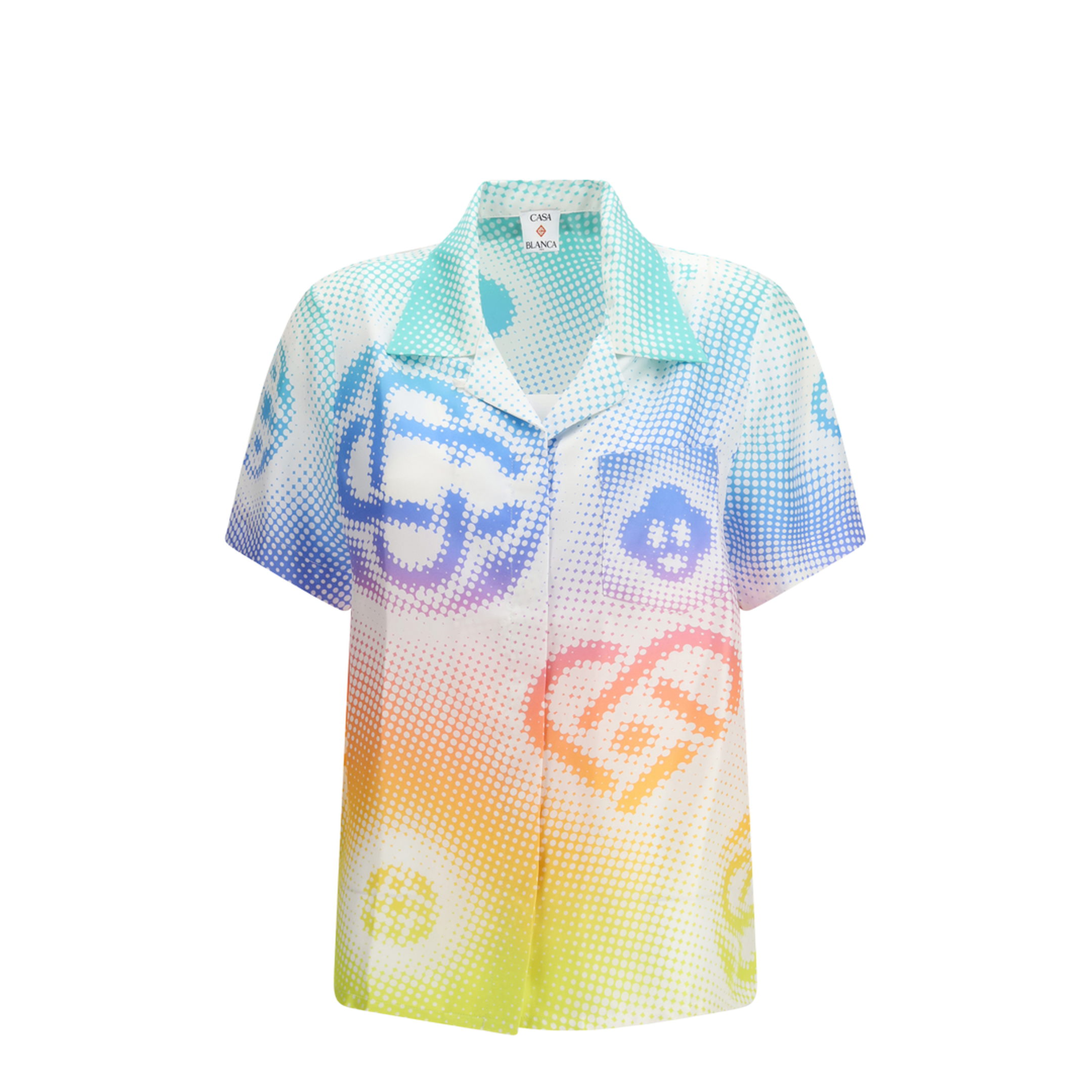 MAYFEYR - Casablanca - Halftone Logo Short-Sleeve Shirt - WSP26SH20002